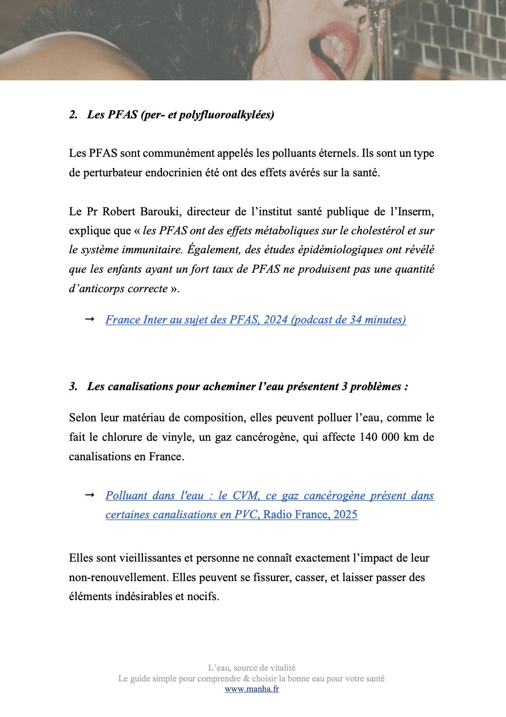 PFAS et canalisations